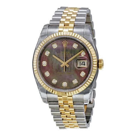 rolex oyster perpetual datejust black mother of pearl|2023 datejust 41mm 126300.